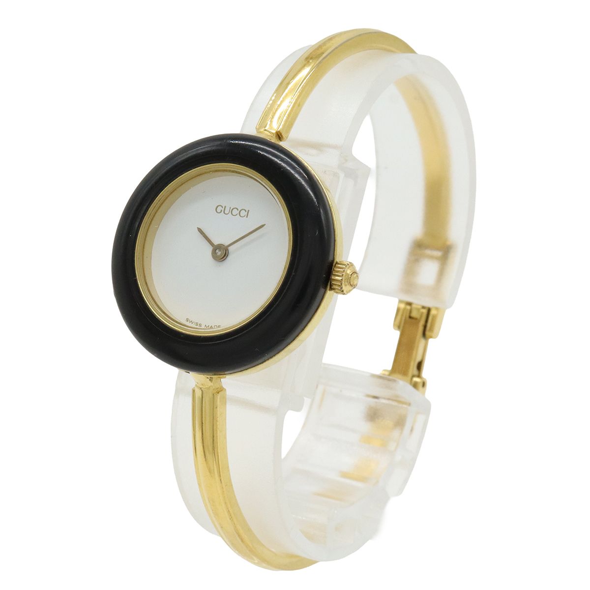 GUCCI グッチ チェンジベゼル ホワイト文字盤 GP レディース QZ