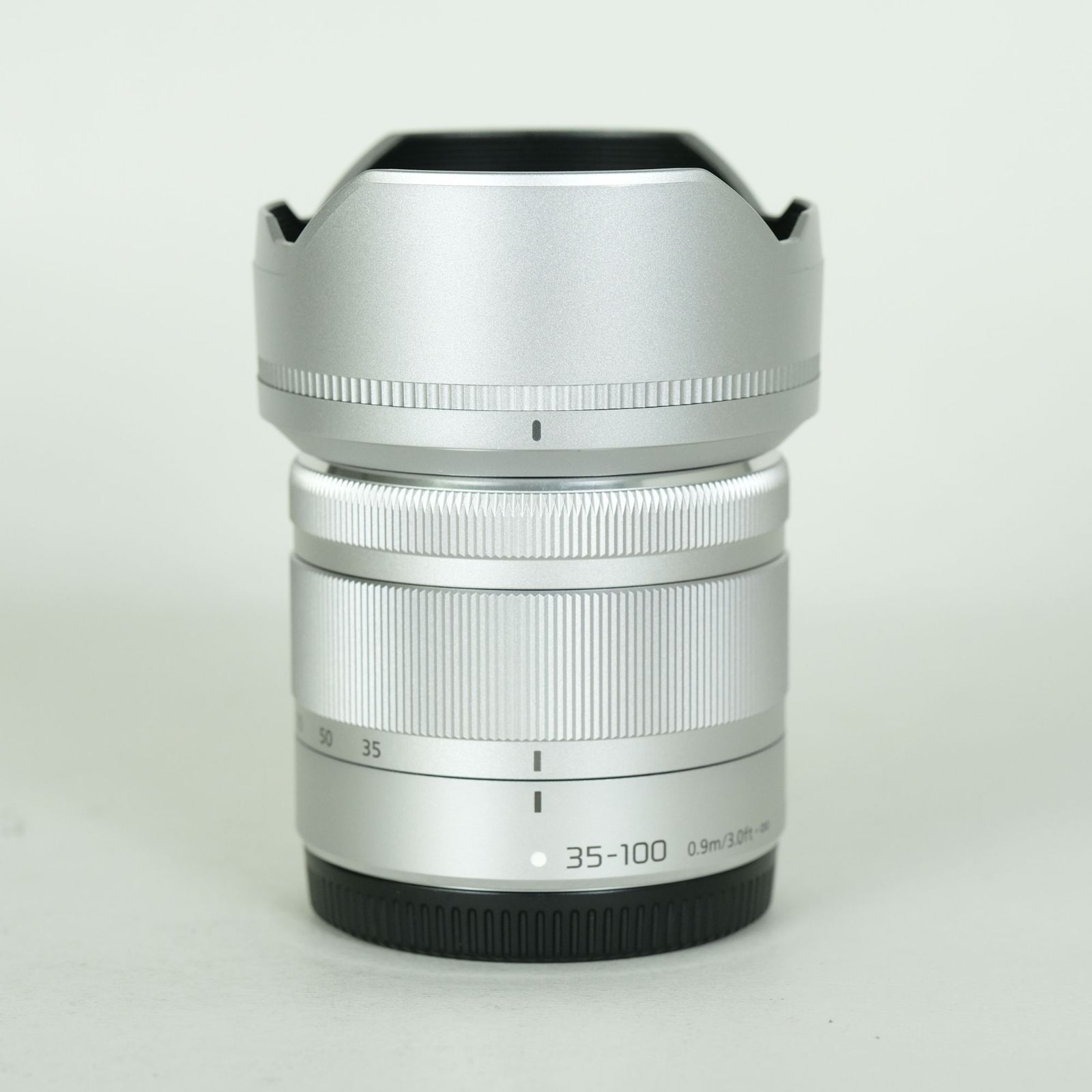 Panasonic LUMIX G VARIO 35 100 mm F 4 0 5 6 ASPH MEGA O I S シルバー マイクロフォーサーズマウント