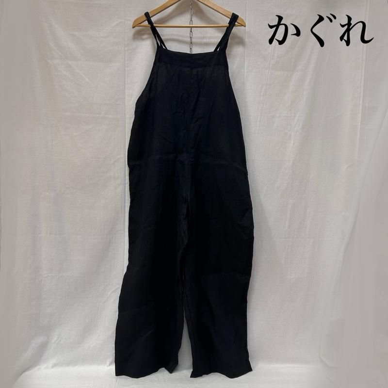 カグレ リネンサロペット オーバーオール ブラック SIZE GAA 5 24 M 019 レディース ISItems 古着