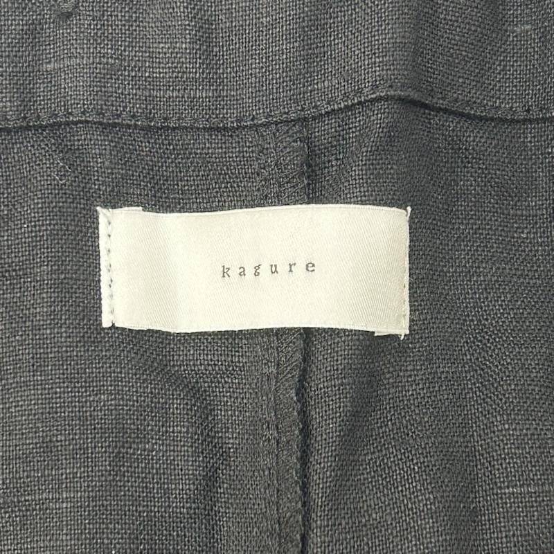 カグレ リネンサロペット オーバーオール ブラック SIZE GAA 5 24 M 019 レディース ISItems 古着 オフィスカジュアル 着回し力