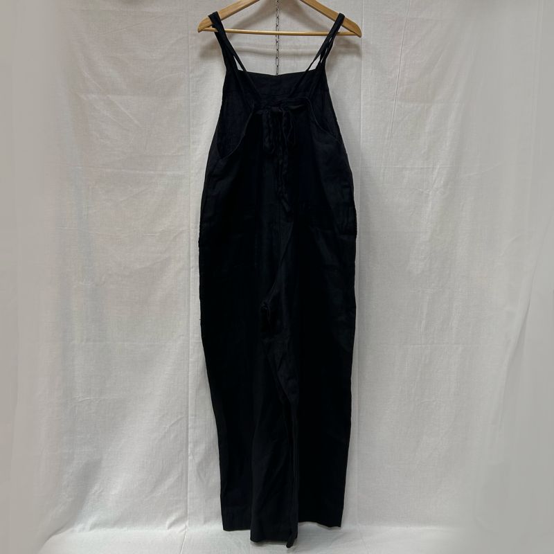 カグレ リネンサロペット オーバーオール ブラック SIZE GAA 5-24 M 019 レディース ISItems 古着