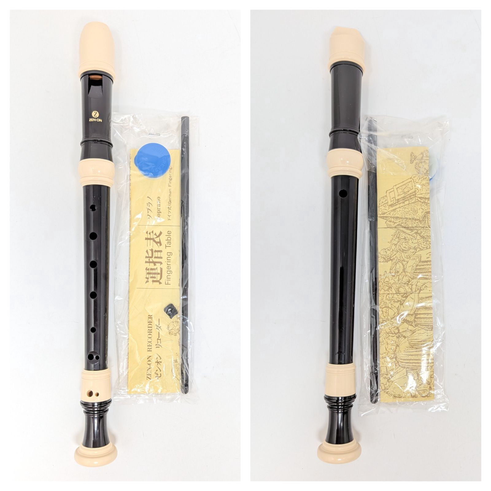 Lメ134【ZEN-ON ゼンオン ABS樹脂製 ソプラノリコーダー ドイツ式 130G