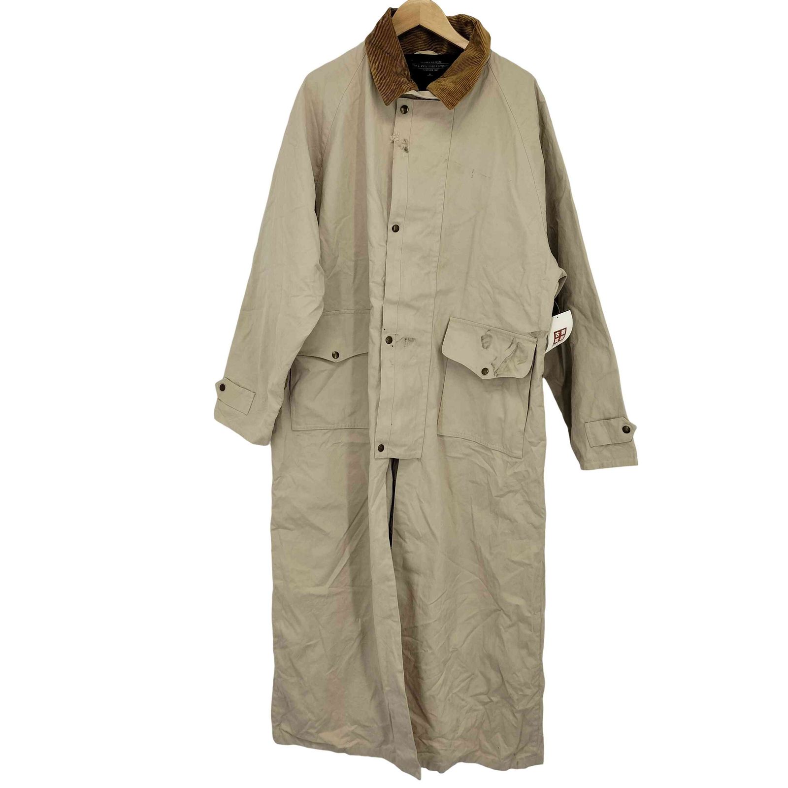 USED古着(ユーズドフルギ) the j.peterman comany キャンバス ダスターコート メンズ import：L 【中古】【ブランド古着バズストア】 ユーズドフルギ USED古着 the j.peterman comany キャンバス ダスター