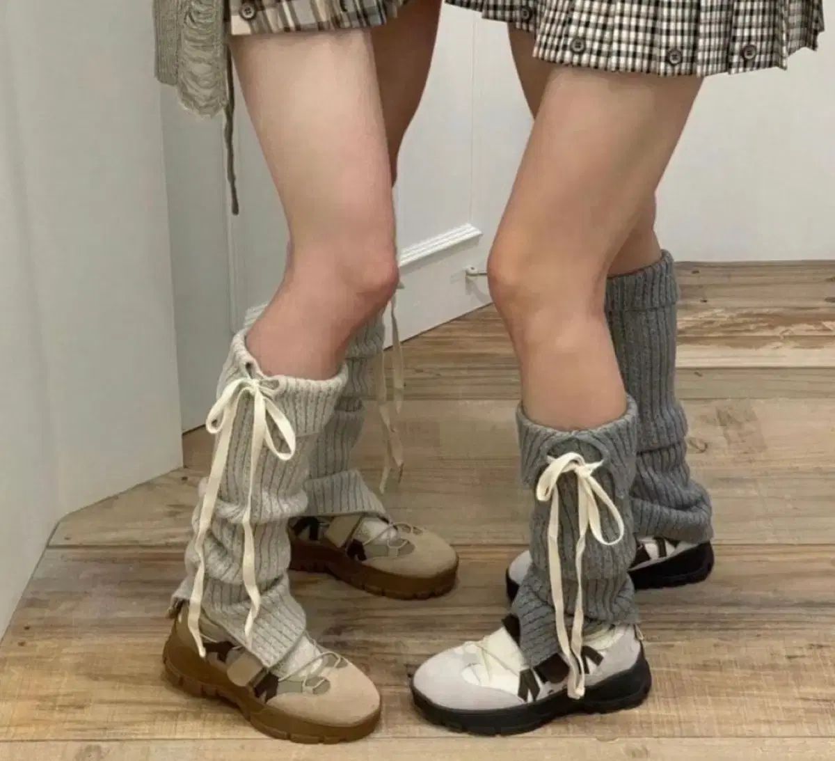 GLOWNY レッグウォーマー オートミール