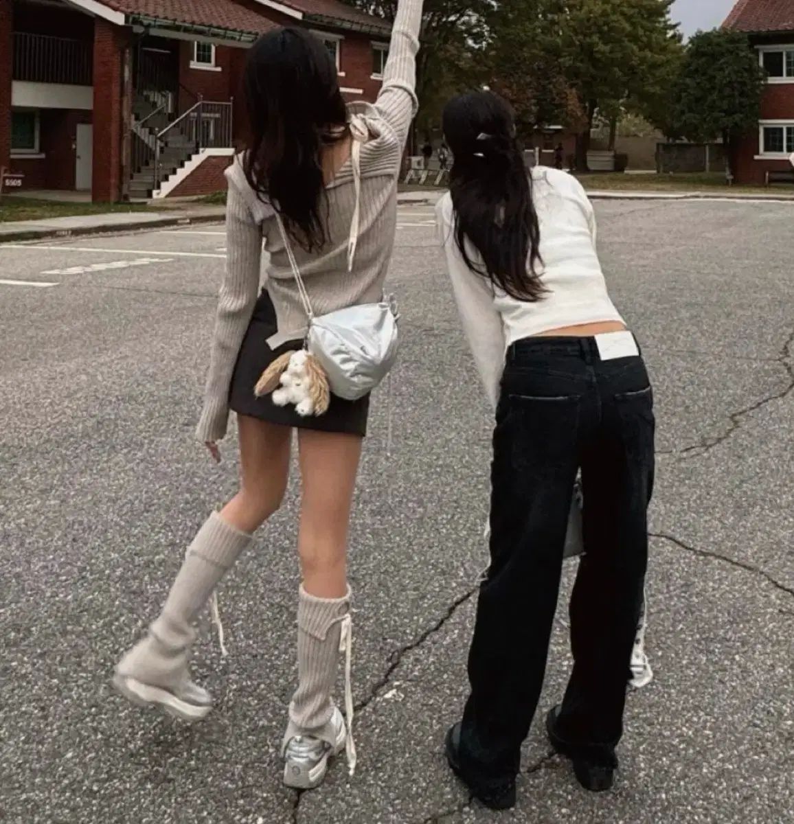 GLOWNY レッグウォーマー オートミール