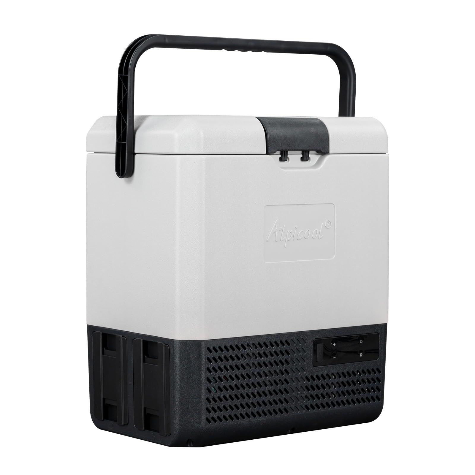 ポータブル冷蔵庫 車載冷蔵冷凍庫 P 15 L 15リットル 20℃～20℃ コンプレッサー式 急速冷凍 AC 100 V DC 12 24 コンパクト 軽量 持ち運び便利 静音 45 W 省エネ アウトドア 車中泊 キャンプ 旅行 災害時に大活躍 A 182