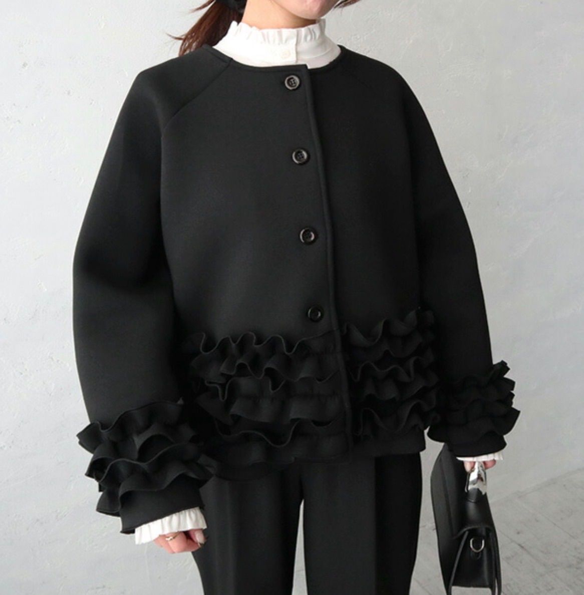 フリルボンディングジャケット アメノチハレ トレフルプラスワン naige