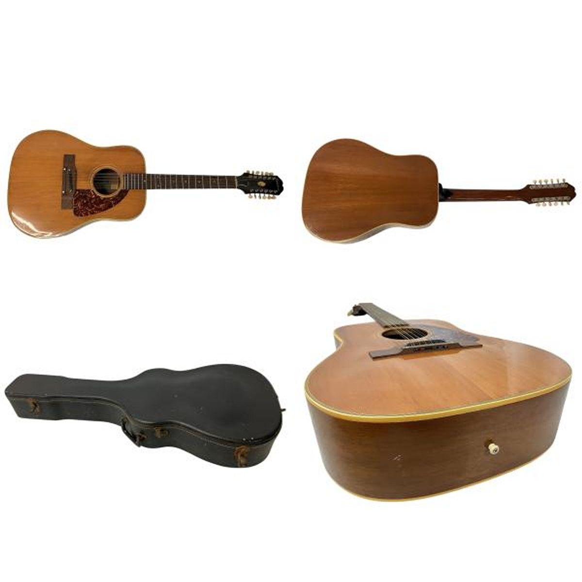 Epiphone FT 112 Bard エピフォン カラマズーミシガン 青ラベル ピンなしブリッジ 1965–1967 12弦 アコースティックギター アコギ