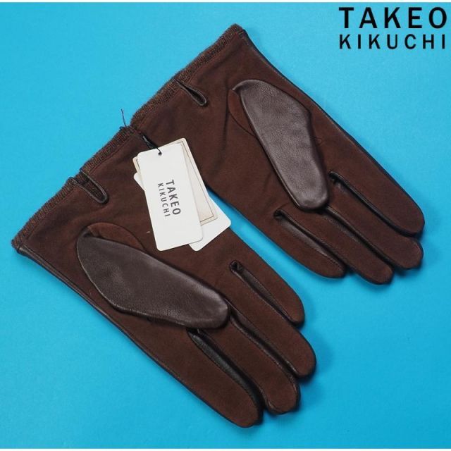 新品 TAKEO KIKUCHI タケオキクチ 本革 ラムレザー タッチパネル対応