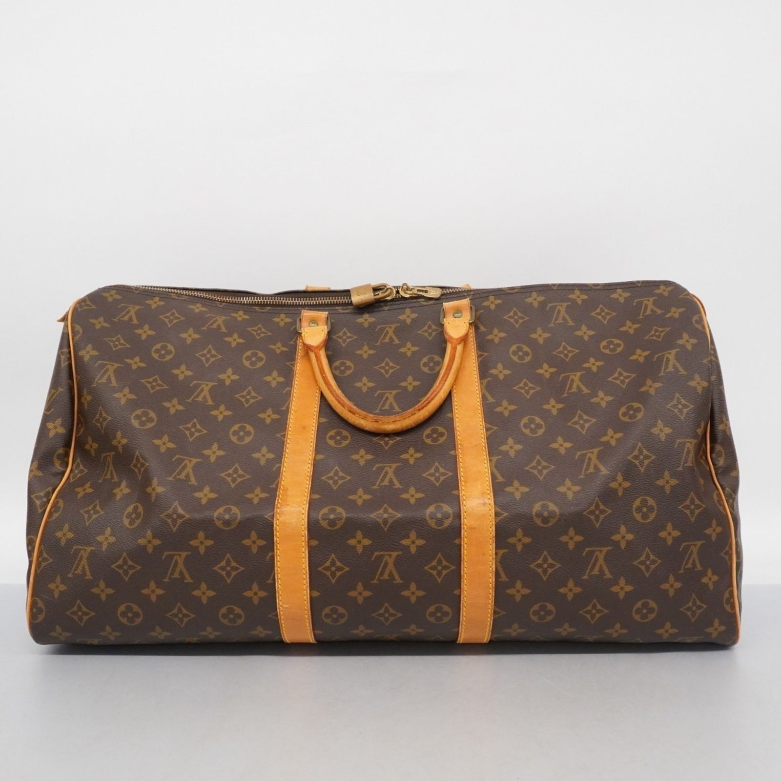 LOUIS VUITTON ボストンバッグ モノグラム キーポル55 ブラウン ルイヴィトン モノグラム キーポル55 USA製 ブラウン M41424 メンズ