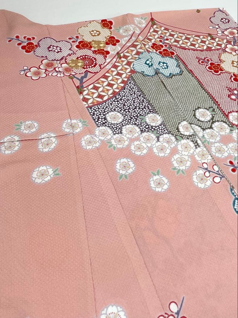 振袖 仮絵羽 舞台衣装 滝泰 金駒 金彩 正絹 未仕立て品 八掛付 MOK835