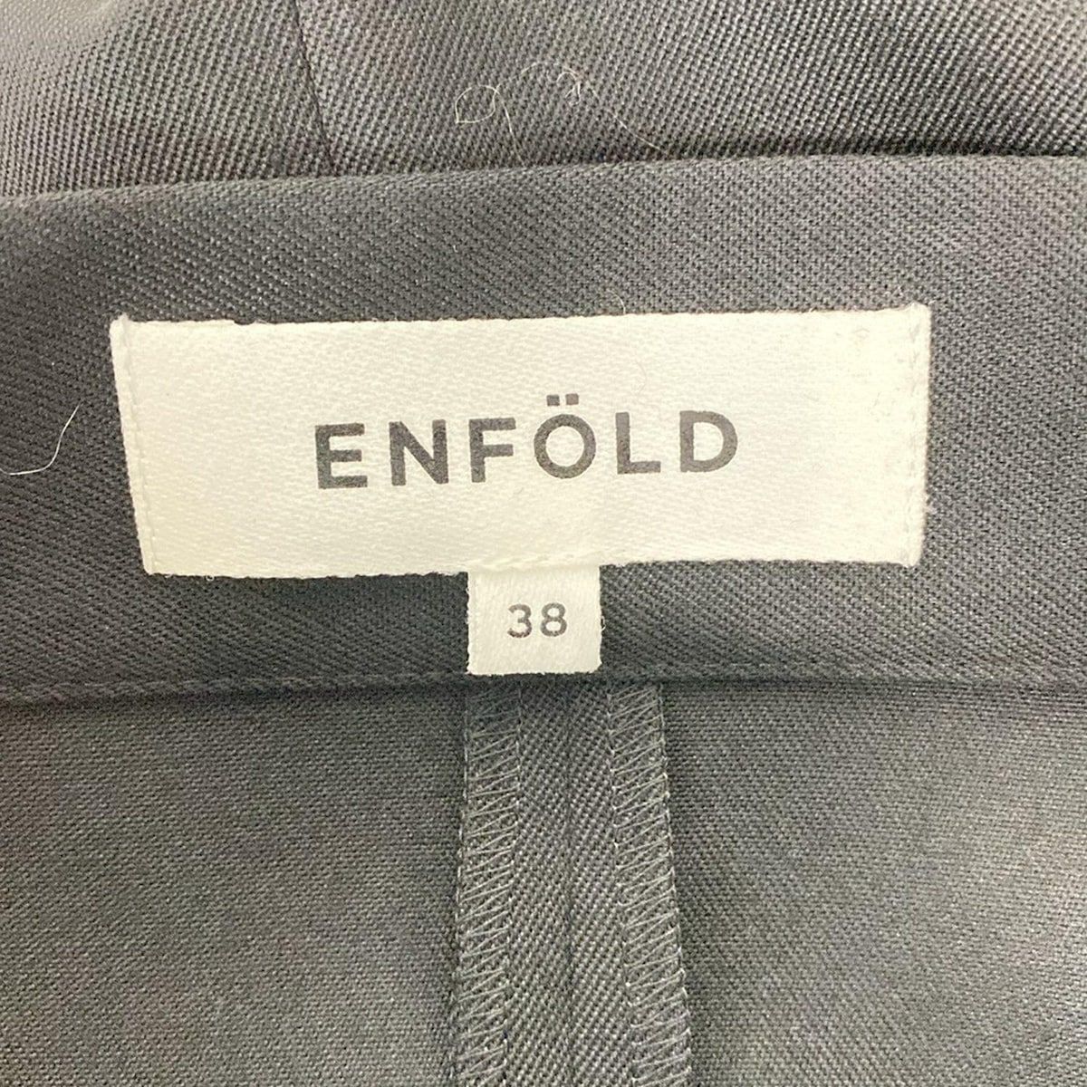  ENFOLD エンフォルド パンツ サイズ38 M レディース 黒 フルレングス その他 パンツ
