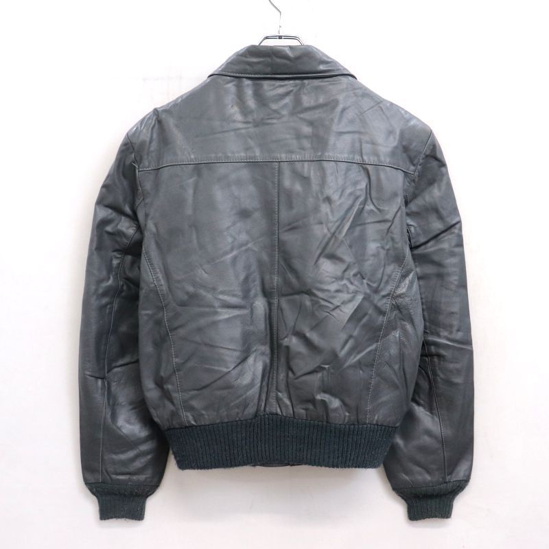 80s ￼ USA製　レザージャケット 80s USA製 vintage Reed 無地 最高 レザージャケット メンズ XLサイズ