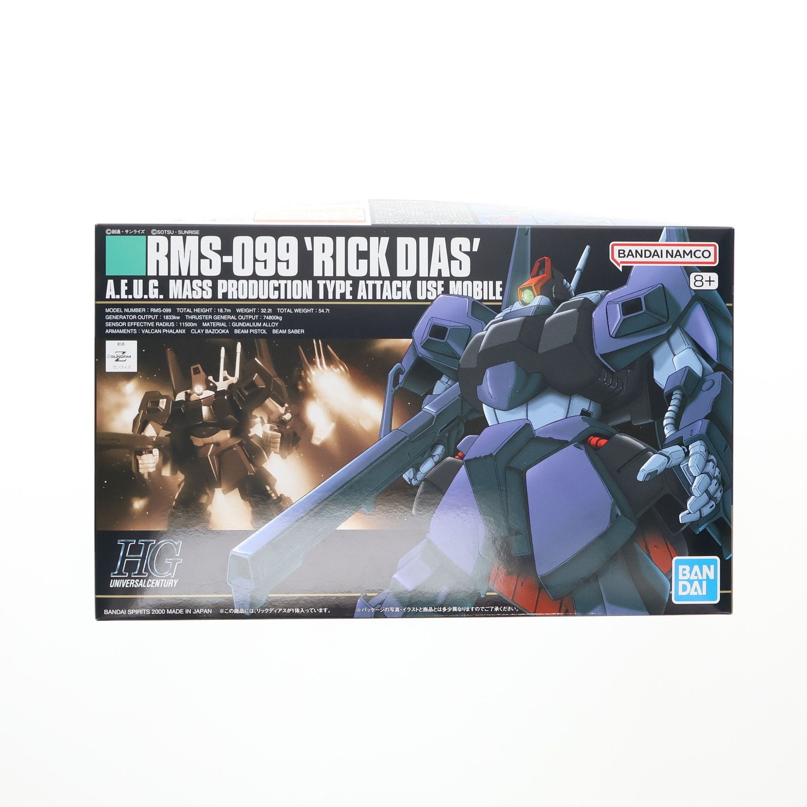(再販) HGUC 1/144 RMS-099 リックディアス 機動戦士Zガンダム プラモデル(5069252) バンダイスピリッツ