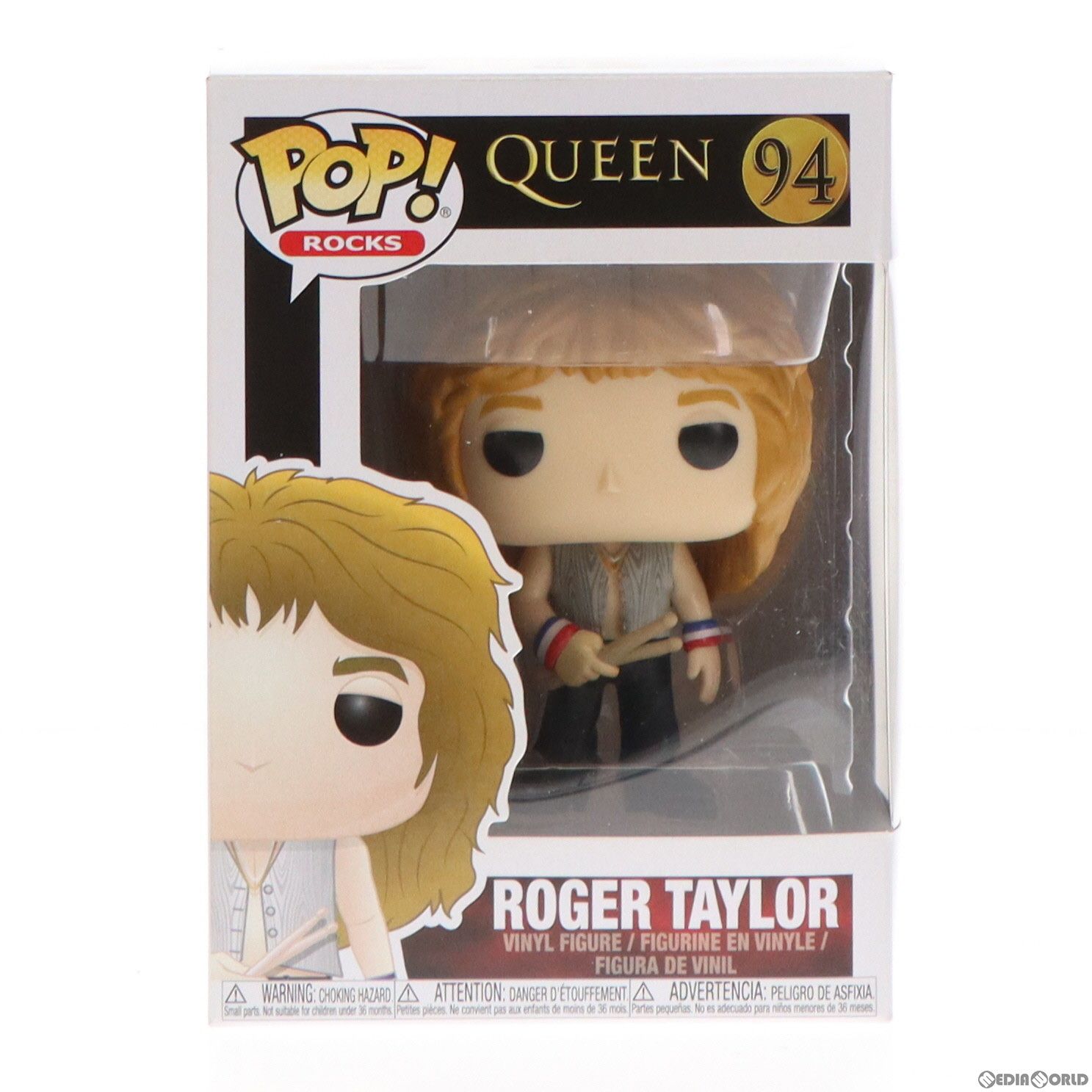 ROGER TAYLOR,新品未開封,ロジャー・テイラー,QUEEN,クイーン POP! Rocks Series #94 Roger Taylor-ロジャー・テイラー- QUEEN