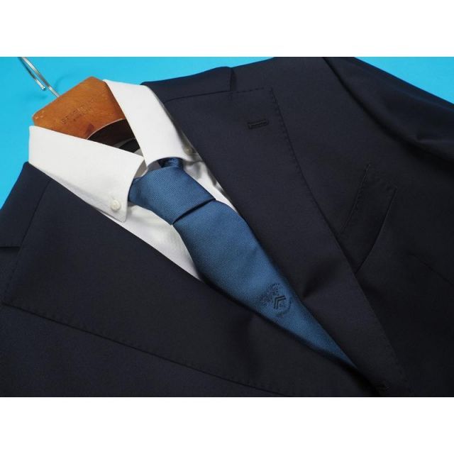 AB6新品未使用！最高級ロロピアーナsuper130s無地調ネイビースーツ！小訳 Loro Piana（ロロピアーナ） スーツ ロロピアーナ「365」Super130's