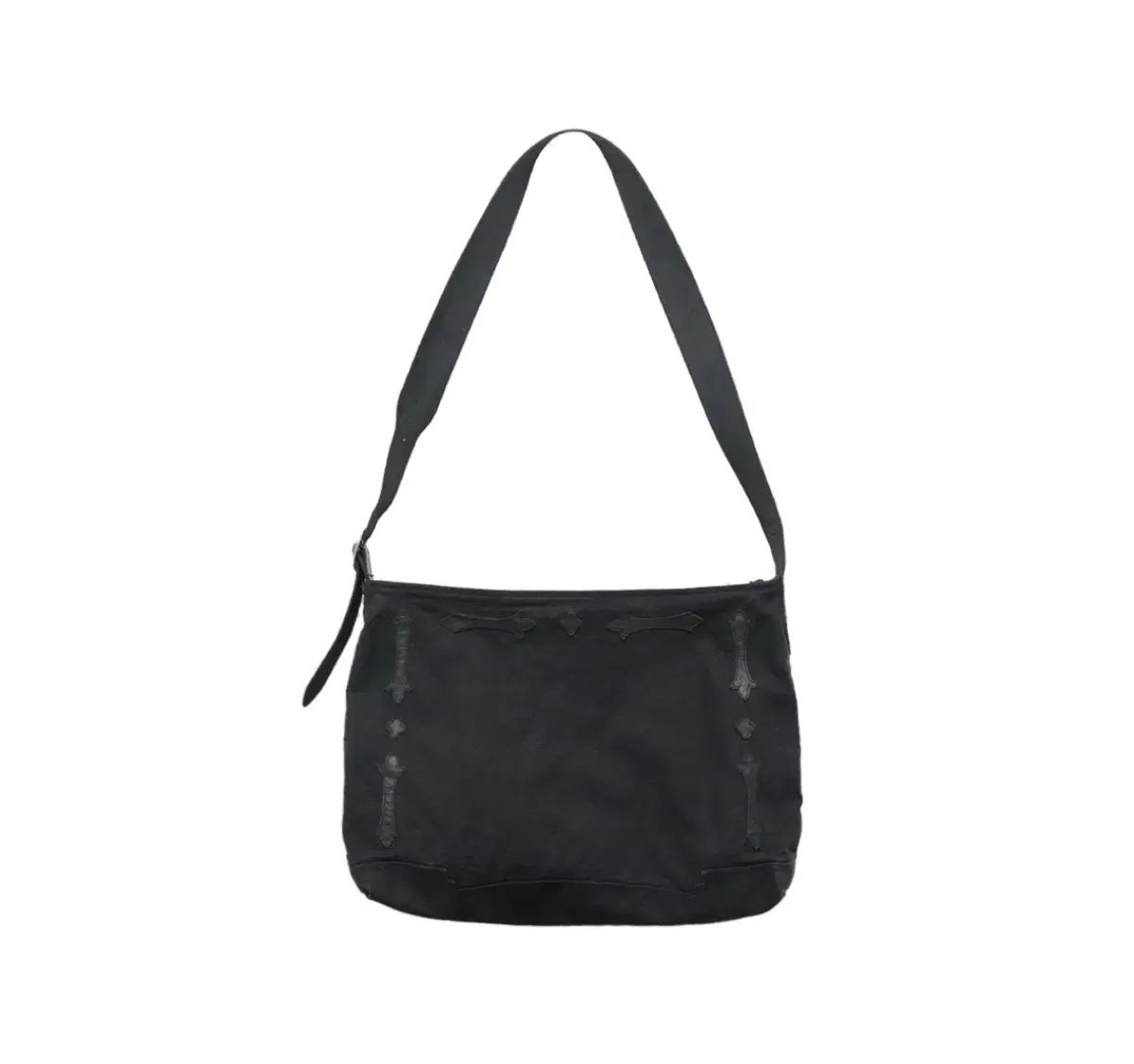 os ポリテル 1011 フルール パッチド クロスバック ウォッシュドブラック