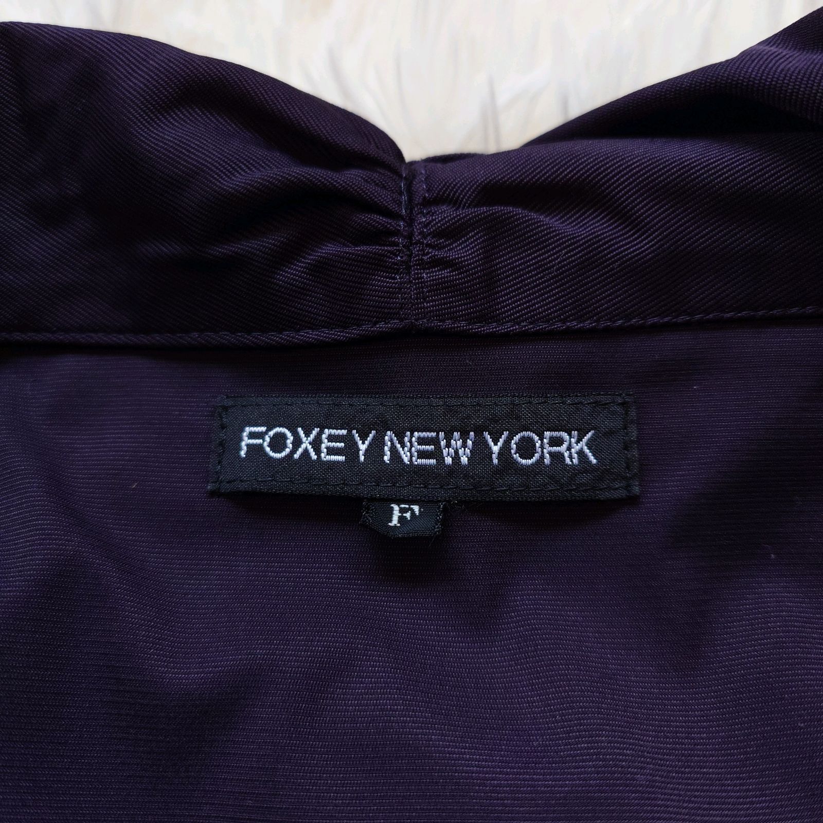 フォクシーニュヨーク FOXEY NEWYORK 女優襟 ショルカラー リボン