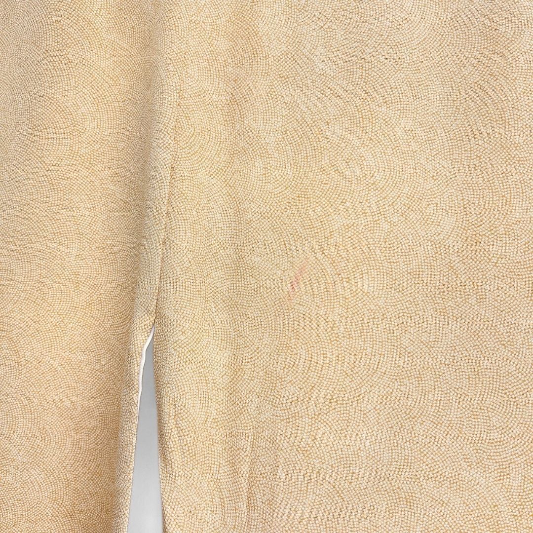  小紋 江戸小紋 鮫小紋 ベージュ 着物 123 b p ms 小紋 着物