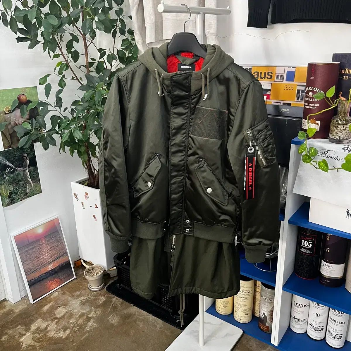 DIESEL Ma-1 レイヤード マウンテンパーカー ジャケット M - メルカリ