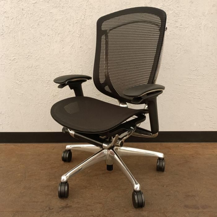 オカムラ オフィスチェア 肘あり コンテッサセコンダ CC 81 BR-FPG 1 製 ブラック ハイバック 5本脚 ブラックボディ ランバー無 ハンガー無 ナイロンキャスター デスクチェア チェア イス 椅子