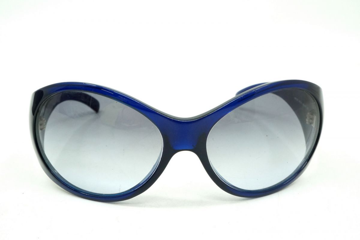 ミュウミュウ サングラス アイウェア SMU 12 F 63口16 120 オーバル ロゴ Unisex 青 ブルー MIUMIU 4793 k