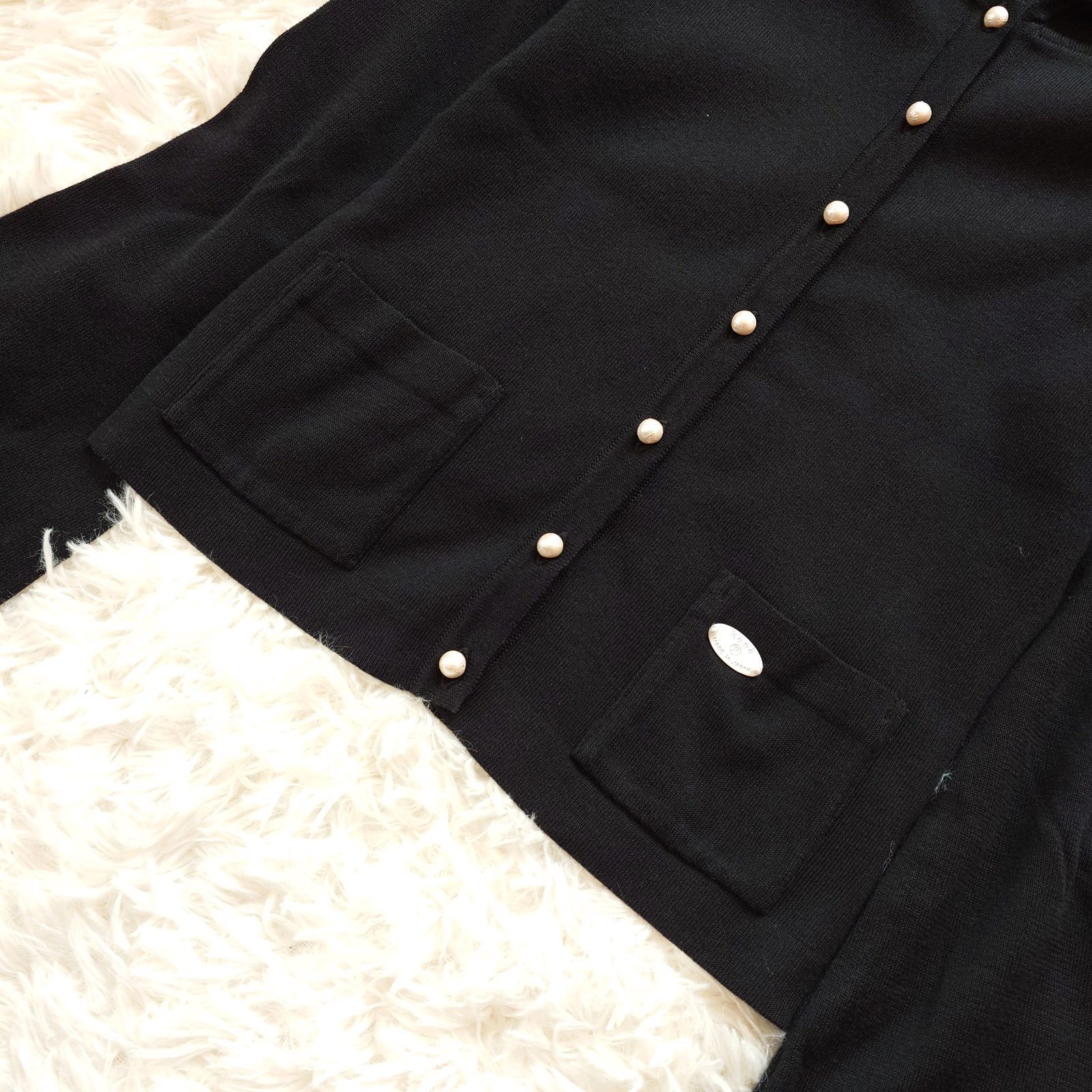 新品★Rene★ルネ★ベロアワンピース★カーディガン★パーカー★サイズ34★黒 Rene /ルネ ベロアジャケット パーカー リボン 黒 38 日本製 - メルカリ