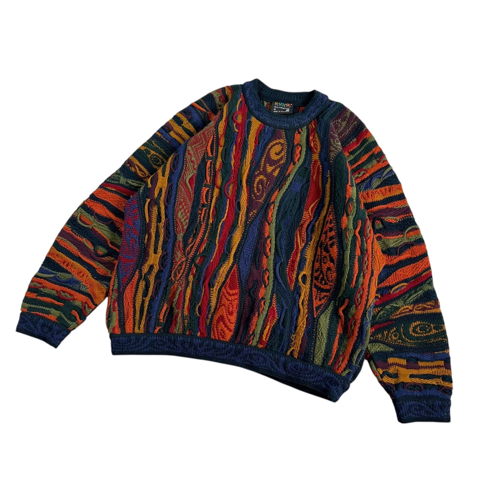 COOGI　クージー　ピュアウール　3Dニットセーター　モダンカラー　Sサイズ COOGI クージーニット クージー ピュアウール 3Dニット (S3141) | DUFF