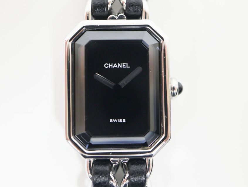 シャネル CHANEL H 0451 プルミエール サイズM シルバー ブラック クォーツ レディース 時計