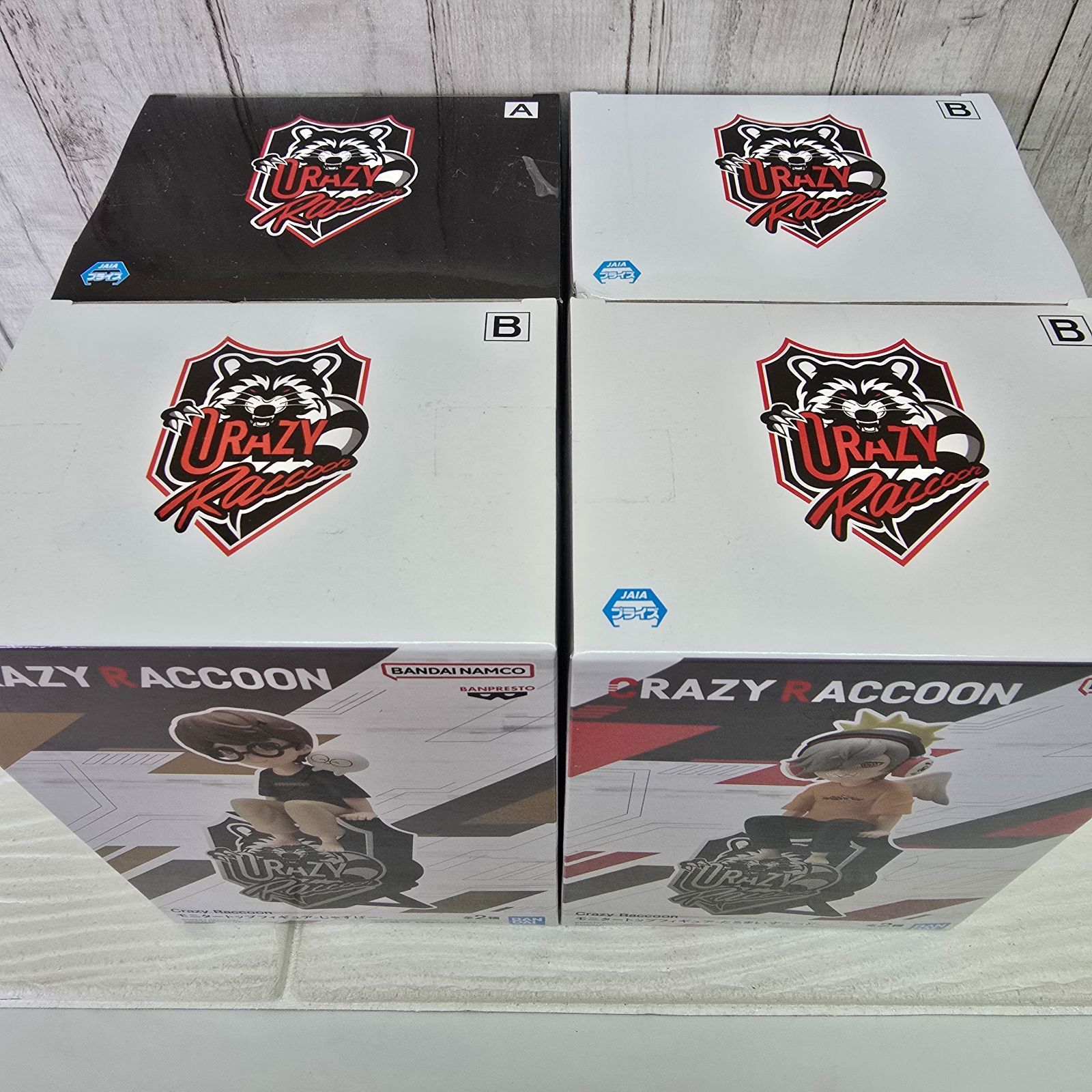 167 Crazy Raccoon モニタートップフィギュア 4種セット（だるまいずご