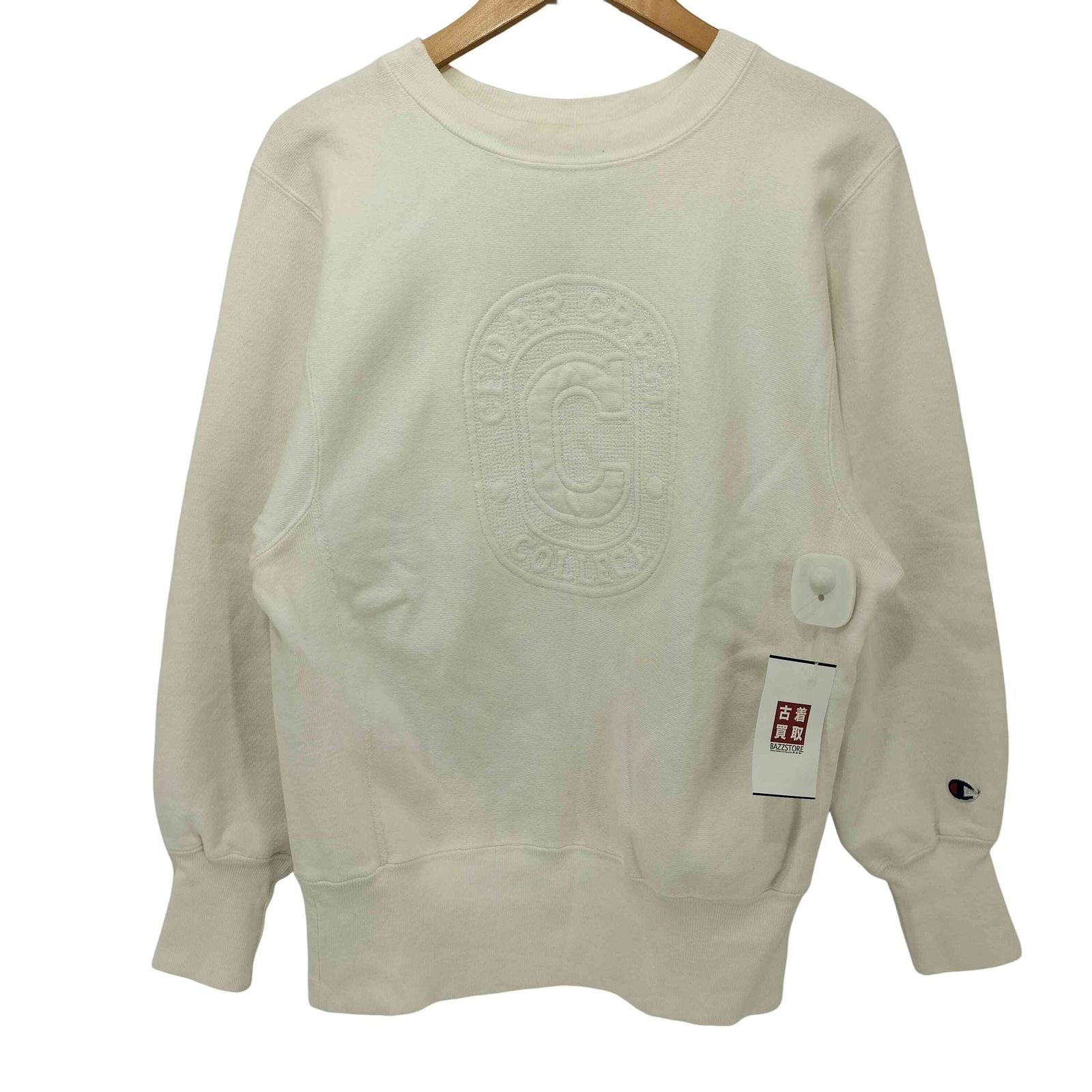 チャンピオン Champion 刺繍タグ REVERSE WEAVE カレッジ刺繍ロゴ トレーナー メンズ import M