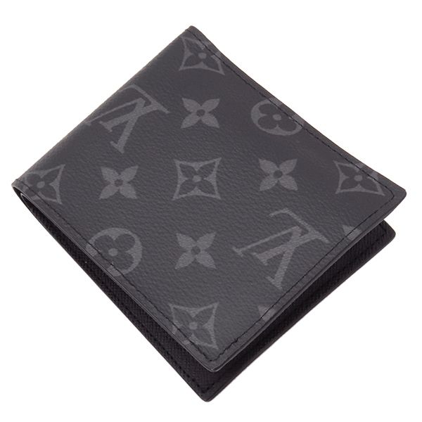 ルイヴィトン LOUIS VUITTON 二つ折り財布 ポルトフォイユ マルコ NM モノグラムキャンバス モノグラムエクリプス 黒 グレー M 62545 CA 4250 箱