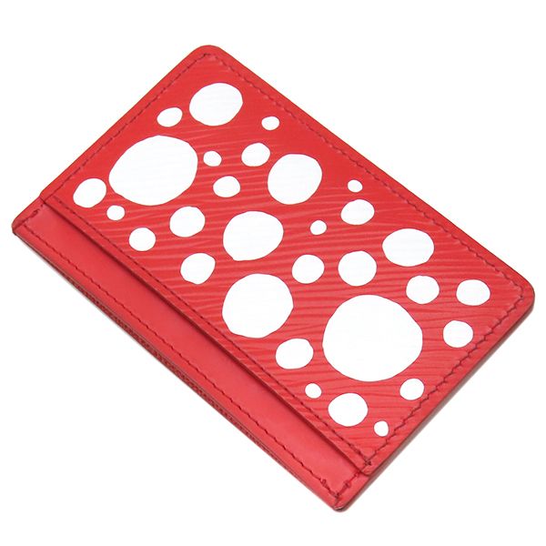 ルイヴィトン LOUIS VUITTON カードケース ポルト カルト サーンプル エピレザー レッド×ホワイト LV×YK 赤 白 M 81919 RFID 箱