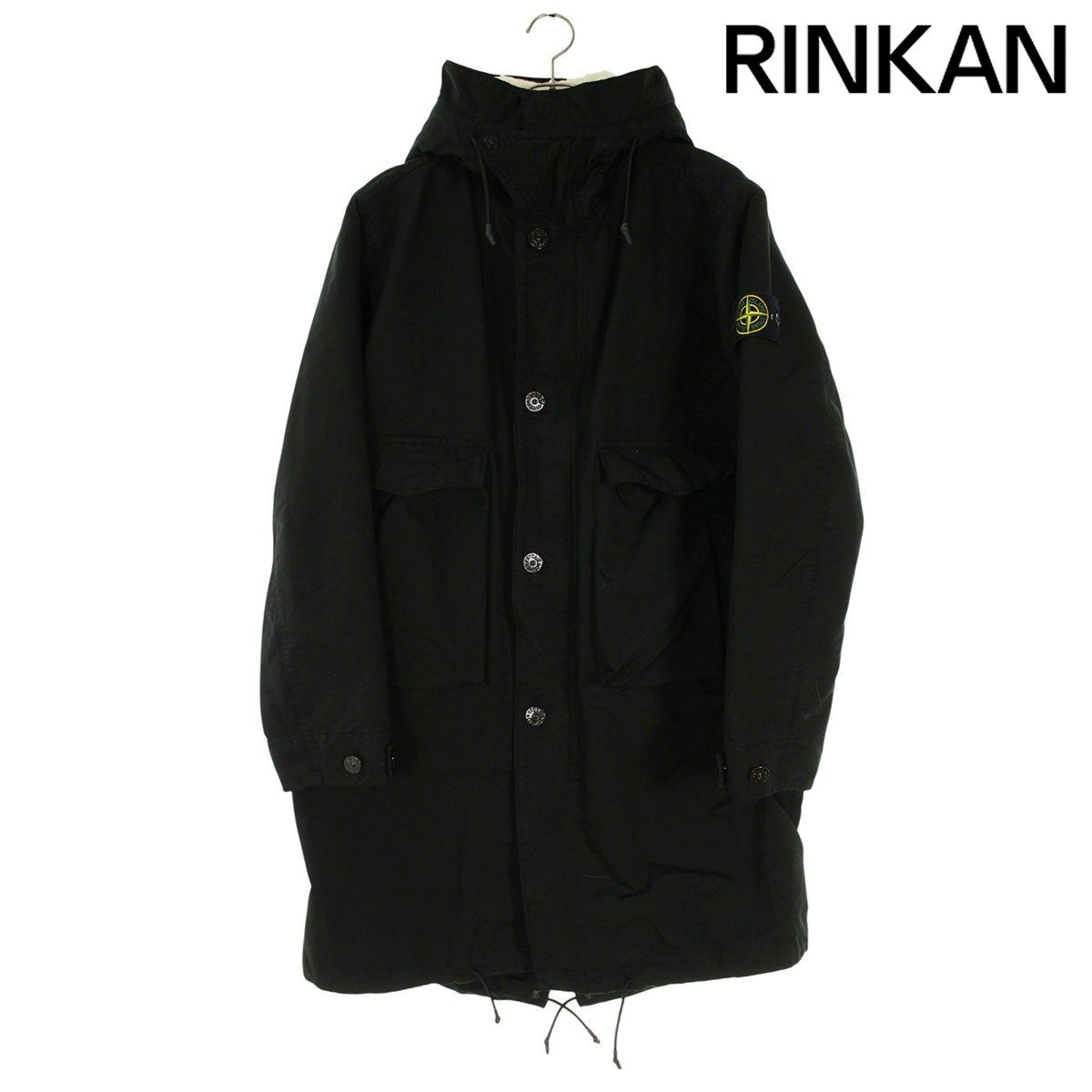 ストーンアイランド ウールライナー付き ムートンフードコート メンズ M