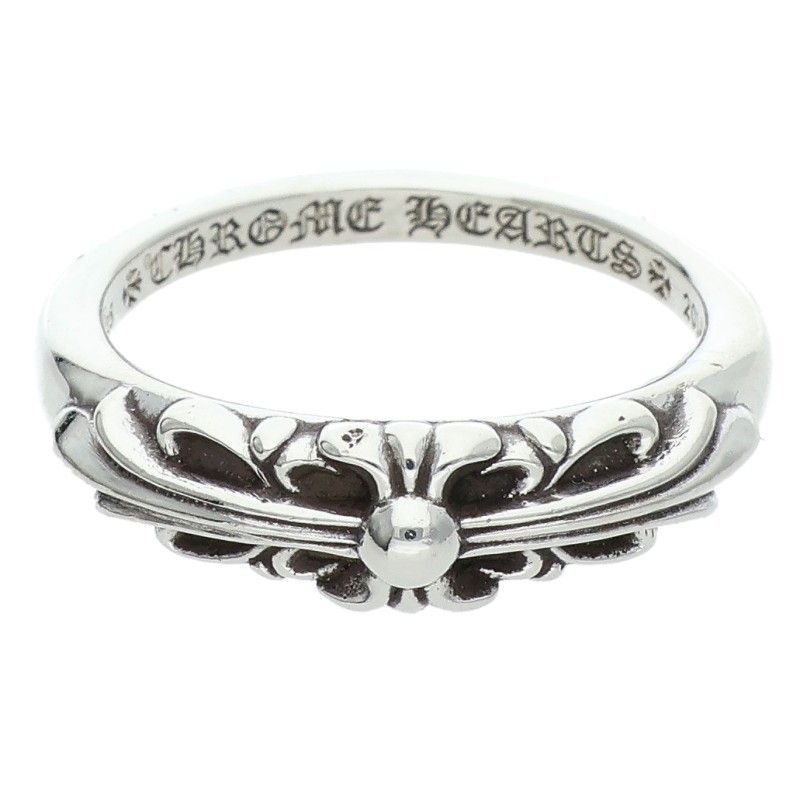 クロムハーツ BABY CLASSIC ベイビークラシックフローラルクロス シルバーリング メンズ 21 5号