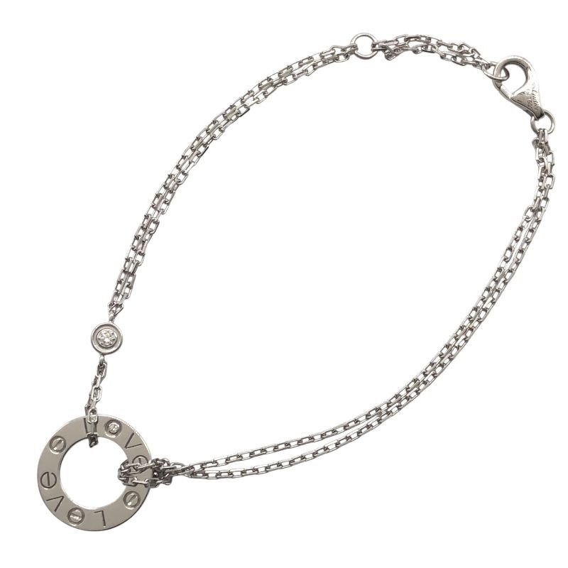 カルティエ Cartier ラブサークルブレス ホワイトゴールド Au 750 ジュエリー