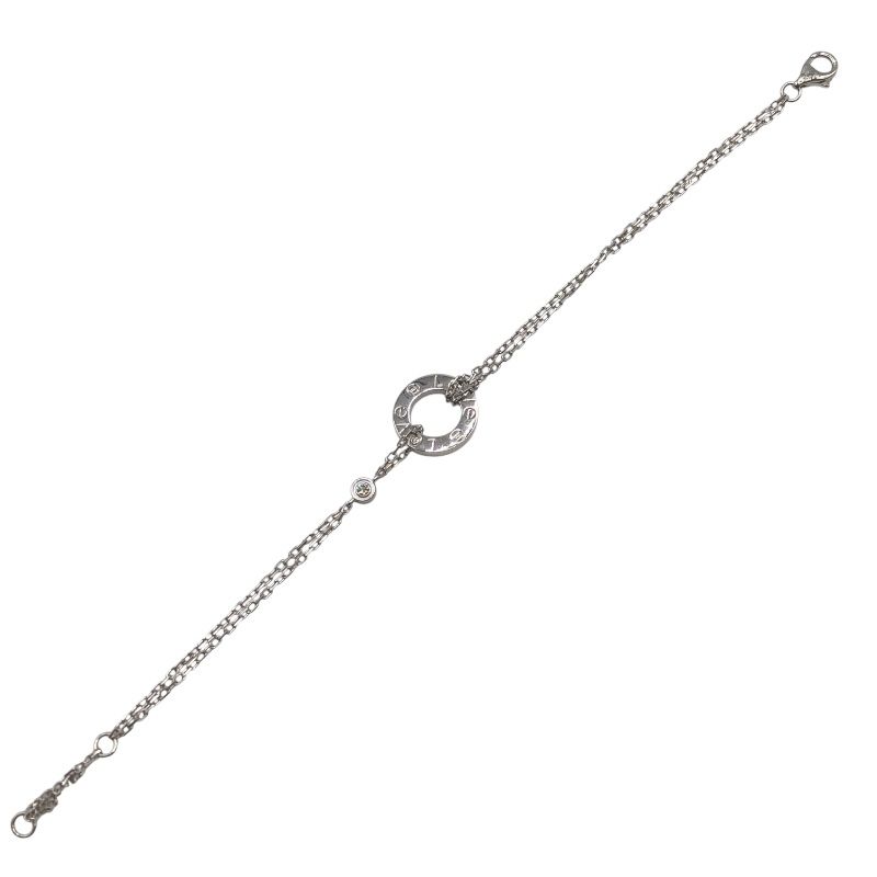 カルティエ Cartier ラブサークルブレス ホワイトゴールド Au 750 ジュエリー