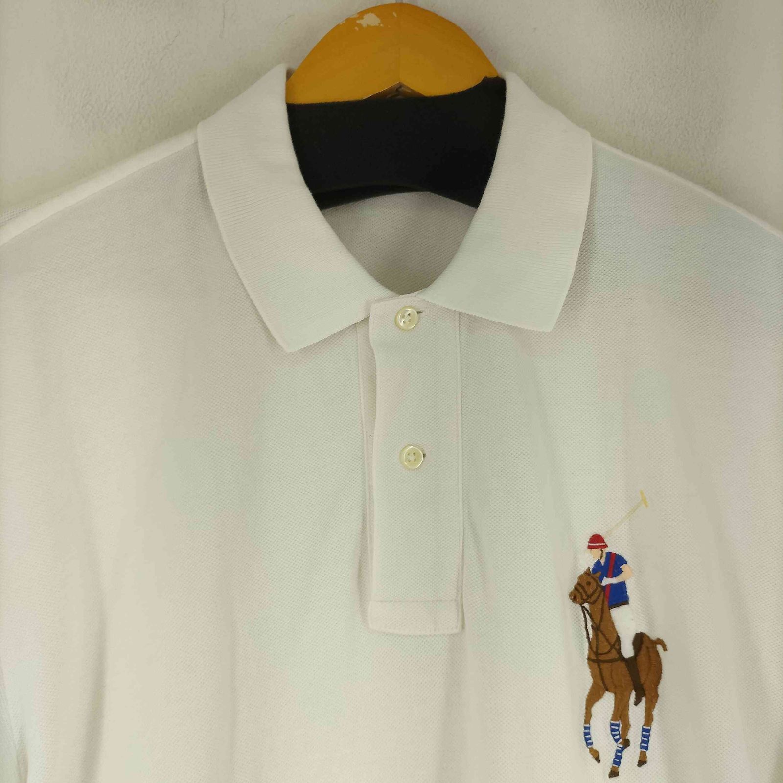 ポロバイラルフローレン 現行 ポニー刺繍 コットンシャツ S相当　美品 ポロバイラルフローレン Polo by RALPH LAUREN ビッグポニー刺繍 S/S