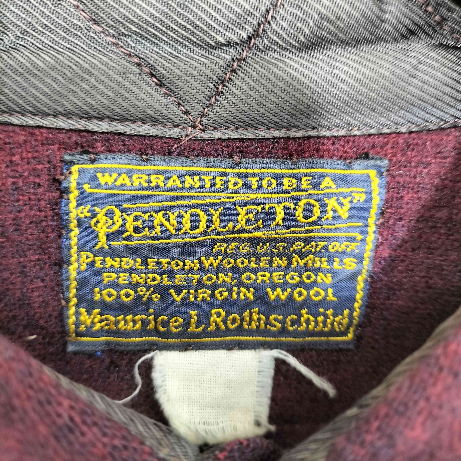 PENDLETON(ペンドルトン) 30S〜40S ウールL/S シャツ メンズ  表記無【中古】【ブランド古着バズストア】 ペンドルトン PENDLETON 30S～40S ウールL/S シャツ メンズ 表記無