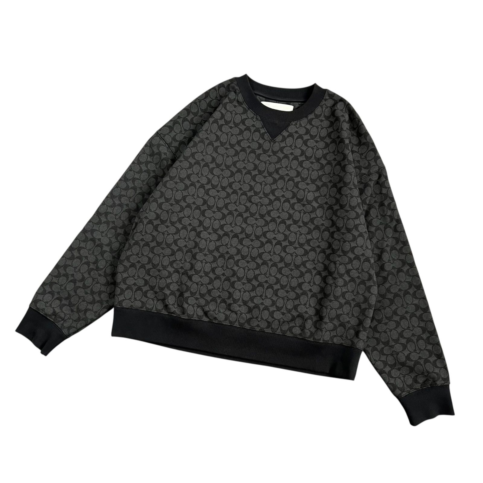 COACH / コーチ シグネチャーロゴ クルーネックスウェット 前ガゼット