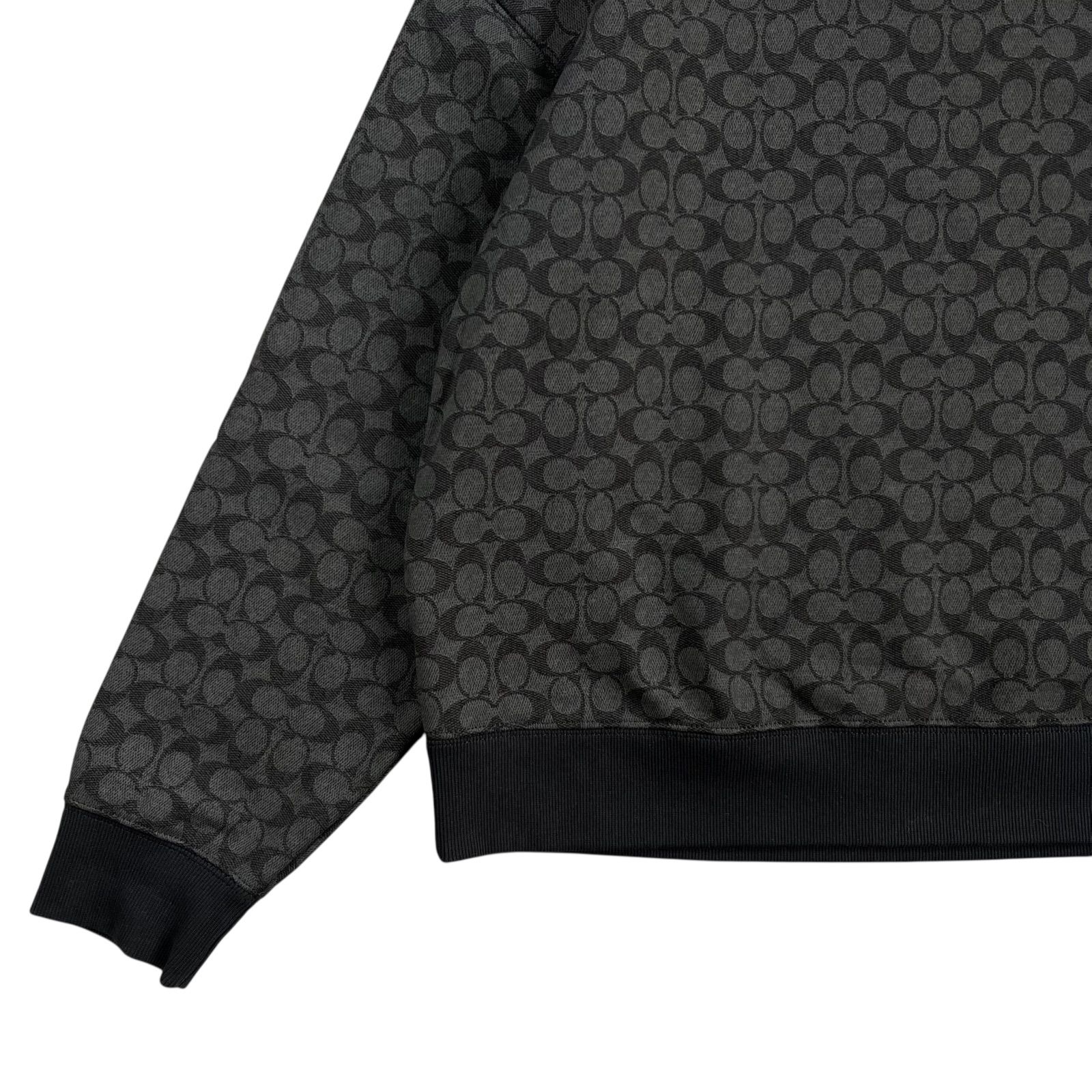 コーチ COACH シグネチャー 総柄 スウェット トレーナー サイズ不明 長袖 COACH / コーチ シグネチャーロゴ クルーネックスウェット 前ガゼット