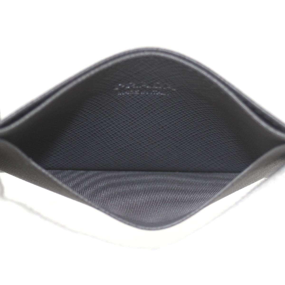  PRADA プラダ 名刺入れ カードケース グレー NO Bランク カードケース 小物