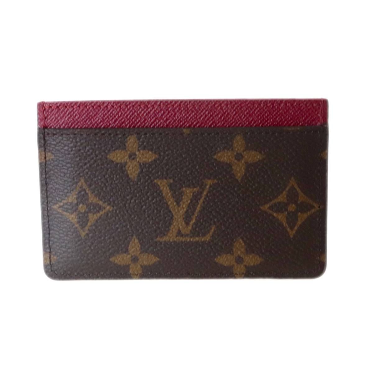 LOUIS VUITTON ルイヴィトン ポルト カルト サーンプル カードケース 名刺入れ モノグラム フューシャ M 60703 NO Bランク