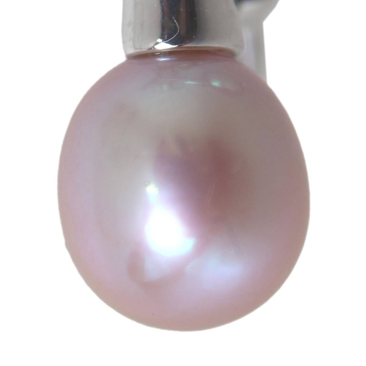 MIKIMOTO ミキモト パールブローチ 本真珠×Sv 箱 30.7×18.6(mm) パール