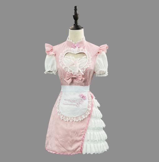 新中国式改良国風スーツスカートメイドチャイナドレスCOSワンピース網紅戦衣コスプレ衣装フルセット撮影用 舞台演出衣