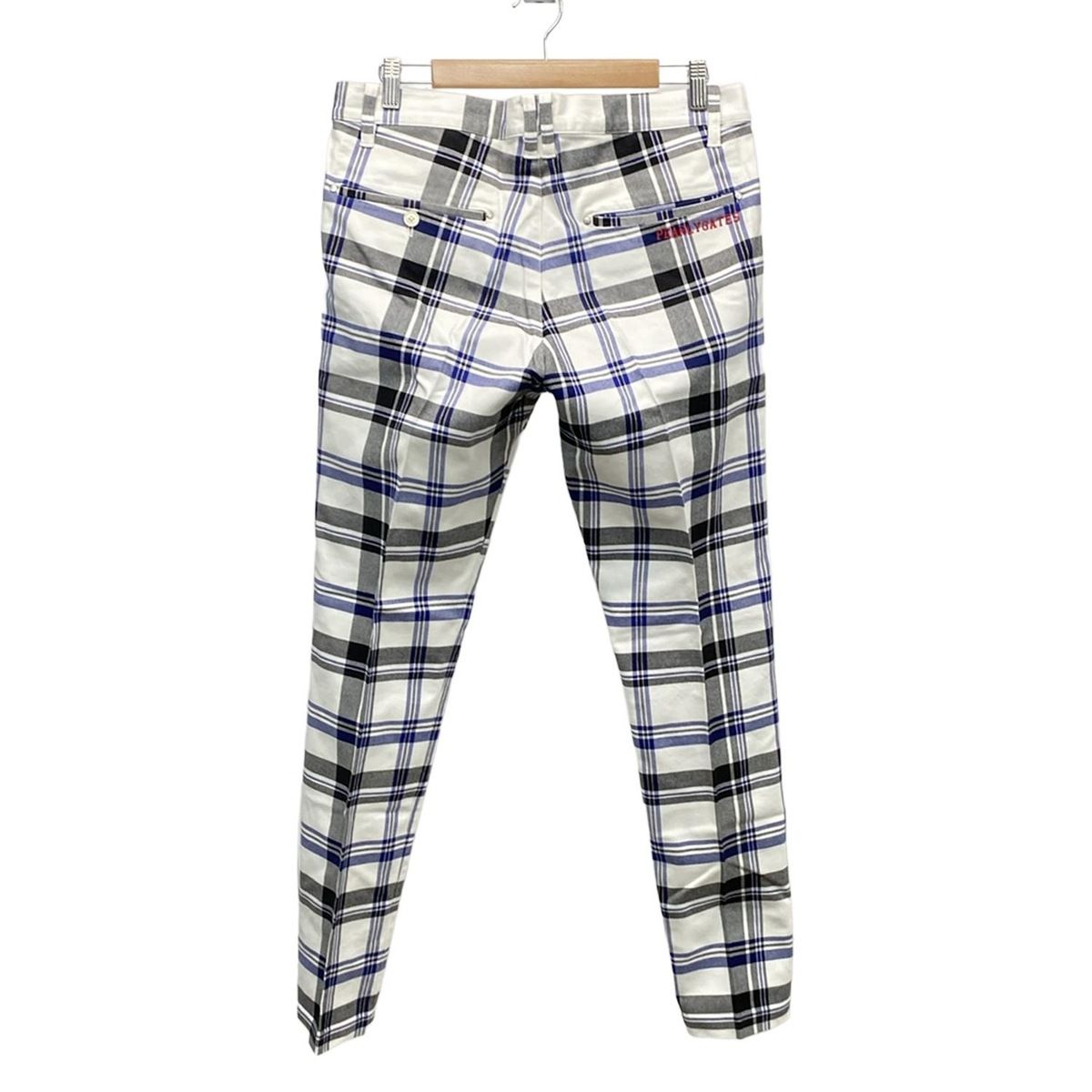 PEARLY GATES(パーリーゲイツ) パンツ サイズ5 XL メンズ美品 - 白×黒