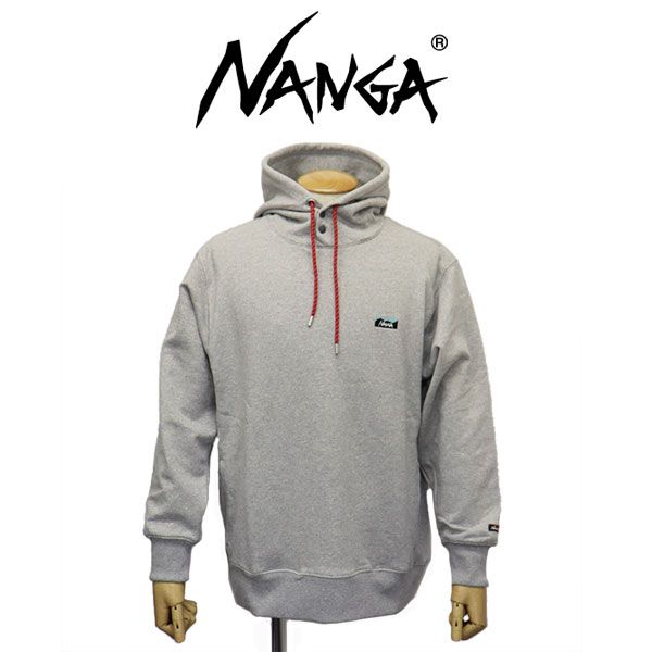 NANGA ナンガ NW 2441 1 F 014 ECO HYBRID MINI BOX LOGO エコハイブリッド ミニボックスロゴ エンブロイダリー スウェットフーディー 全 N 051 L GRAY XL