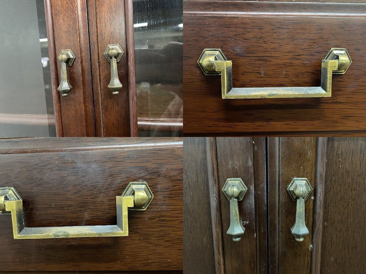 ○マルニ木工 地中海シリーズ 食器棚 カップボード キュリオケース