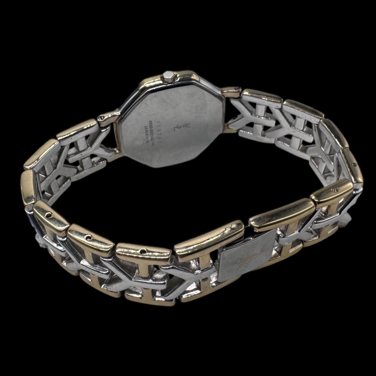 新品電池稼働 美品 YVES SAINT LAURENT イヴサンローラン Yベルト