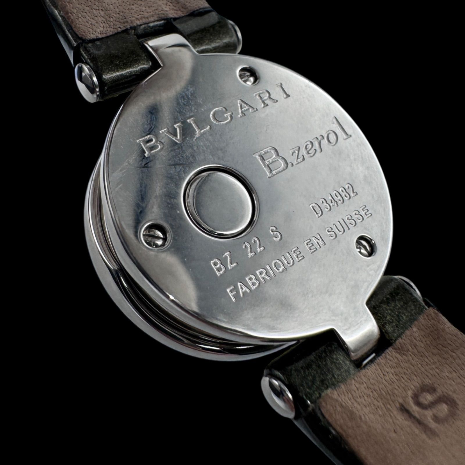 美品♡ブルガリ b-zero1 レディース腕時計 12Pダイヤ シェル文字盤 稼働 美品 BVLGARI ブルガリB-zero ビーゼロワン 12Pダイヤ BZ22S